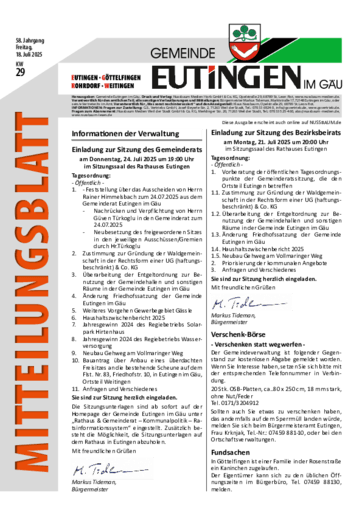 Ausgabe 29/2025 lesen