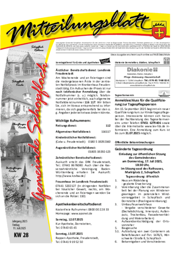 Ausgabe 28/2025 lesen