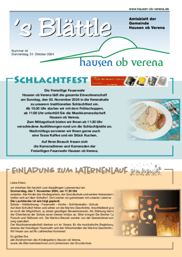 Ausgabe 44/2024 lesen