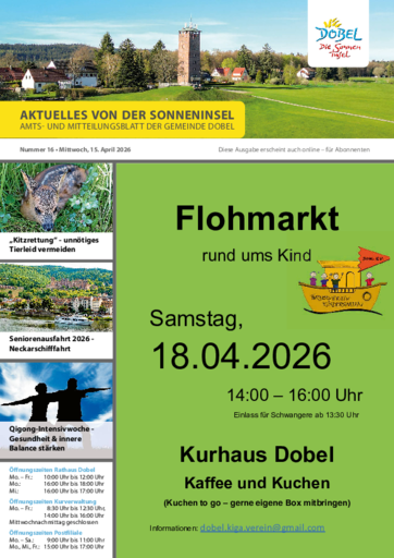 NUSSBAUM+ Premium - Aktuelles von der Sonneninsel - Amts- und Mitteilungsblatt der Gemeinde Dobel