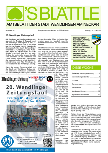 Ausgabe 29/2025 lesen