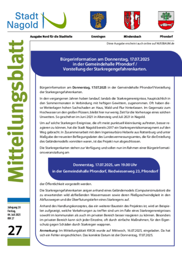 Ausgabe 27/2025 lesen