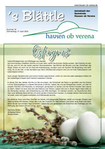 Ausgabe 16/2025 lesen
