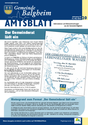 Ausgabe 20/2025 lesen
