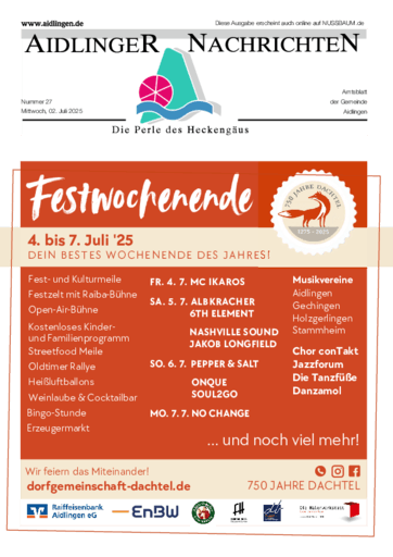 Ausgabe 27/2025 lesen