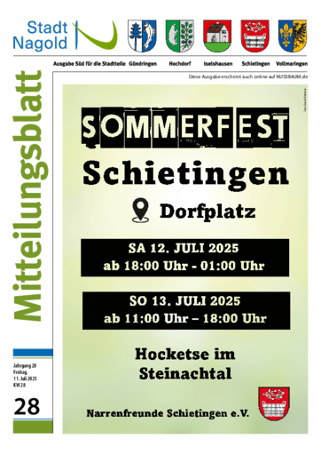 Ausgabe 28/2025 lesen