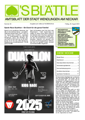 Ausgabe 35/2025 lesen