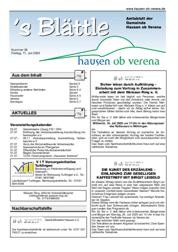 Ausgabe 28/2025 lesen