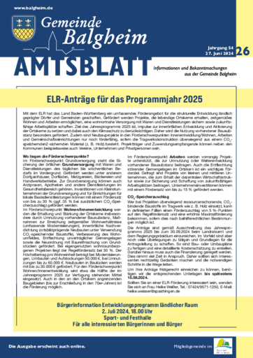 Ausgabe 26/2024 lesen