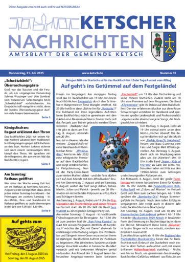 Ausgabe 31/2025 lesen