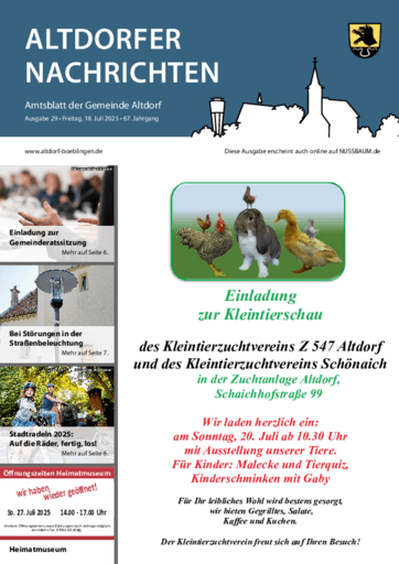 Ausgabe 29/2025 lesen