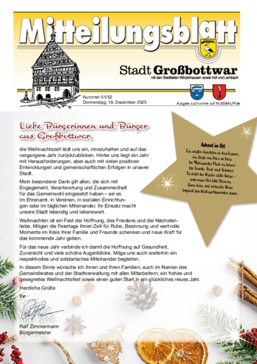 NUSSBAUM+ Premium - Mitteilungsblatt Stadt Großbottwar