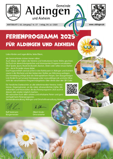 Ausgabe 27/2025 lesen
