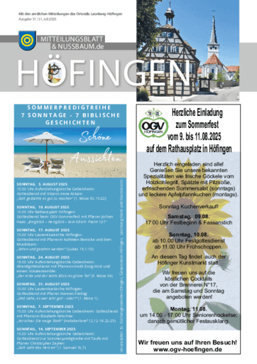 Ausgabe 31/2025 lesen