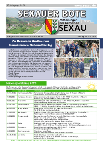 Ausgabe 30/2025 lesen
