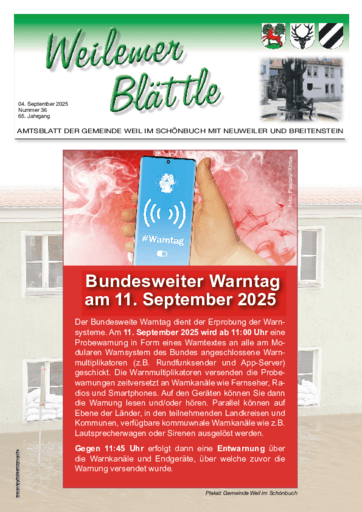 Ausgabe 36/2025 lesen