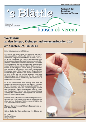 Ausgabe 23/2024 lesen