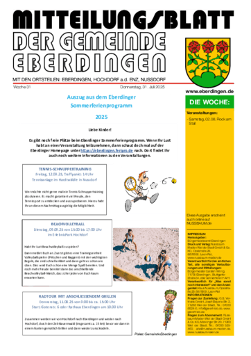 Ausgabe 31/2025 lesen