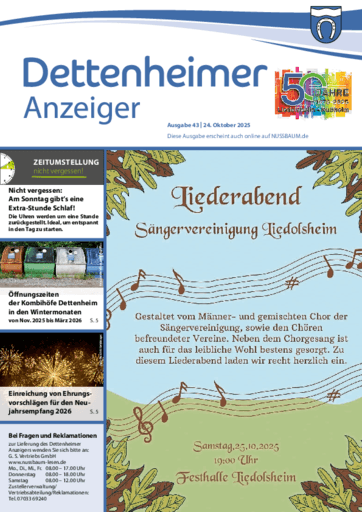 Ausgabe 43/2025 lesen