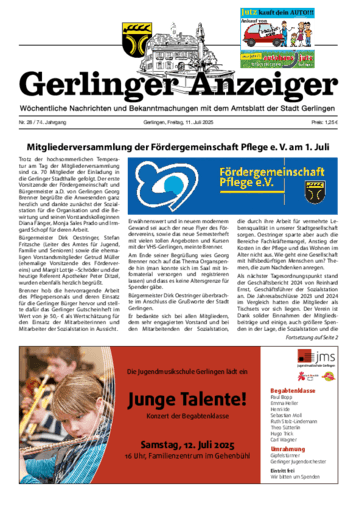 Ausgabe 28/2025 lesen