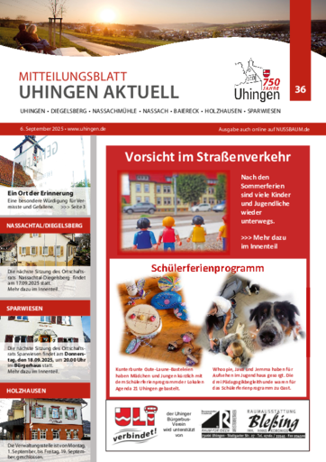 NUSSBAUM+ Premium - Mitteilungsblatt Uhingen Aktuell