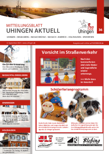Ausgabe 36/2025 lesen