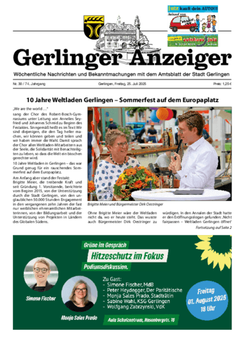 Ausgabe 30/2025 lesen