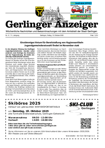 Ausgabe 41/2025 lesen