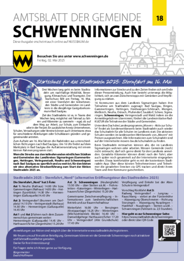 Ausgabe 18/2025 lesen