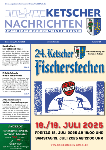 Ausgabe 29/2025 lesen