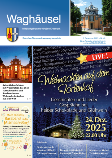 NUSSBAUM+ Premium - Mitteilungsblatt der Stadt Waghäusel