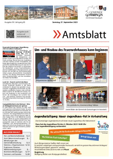 Ausgabe 39/2025 lesen