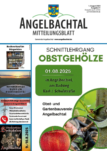 NUSSBAUM+ Premium - Mitteilungsblatt der Gemeinde Angelbachtal