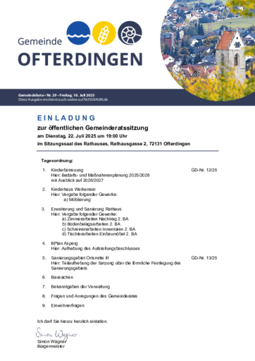 Ausgabe 29/2025 lesen