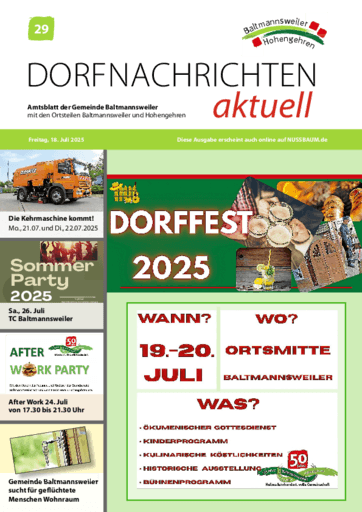 Ausgabe 29/2025 lesen