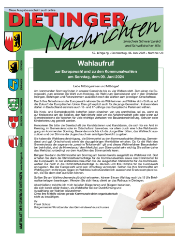 Ausgabe 23/2024 lesen