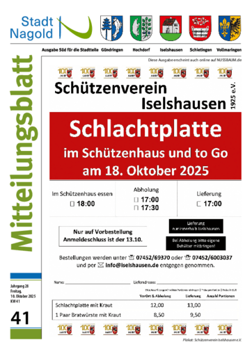 Ausgabe 41/2025 lesen