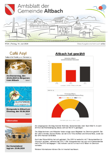 Ausgabe 24/2024 lesen