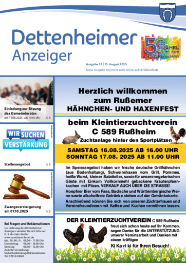 Ausgabe 33/2025 lesen