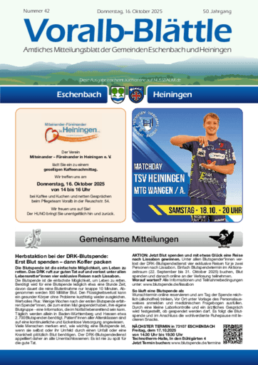 Ausgabe 42/2025 lesen